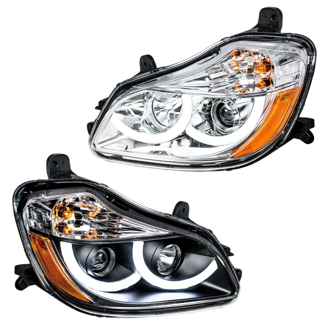 Kenworth T680 Halogen Projection Headlight with Halogen Turn and LED Position Light