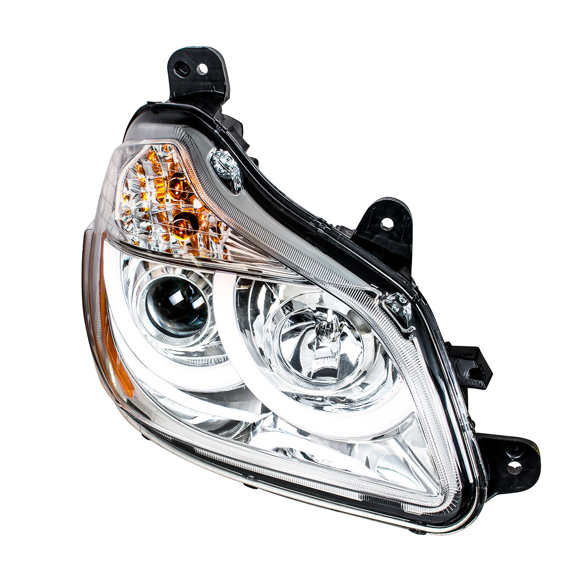 Kenworth T680 Halogen Projection Headlight with Halogen Turn and LED Position Light