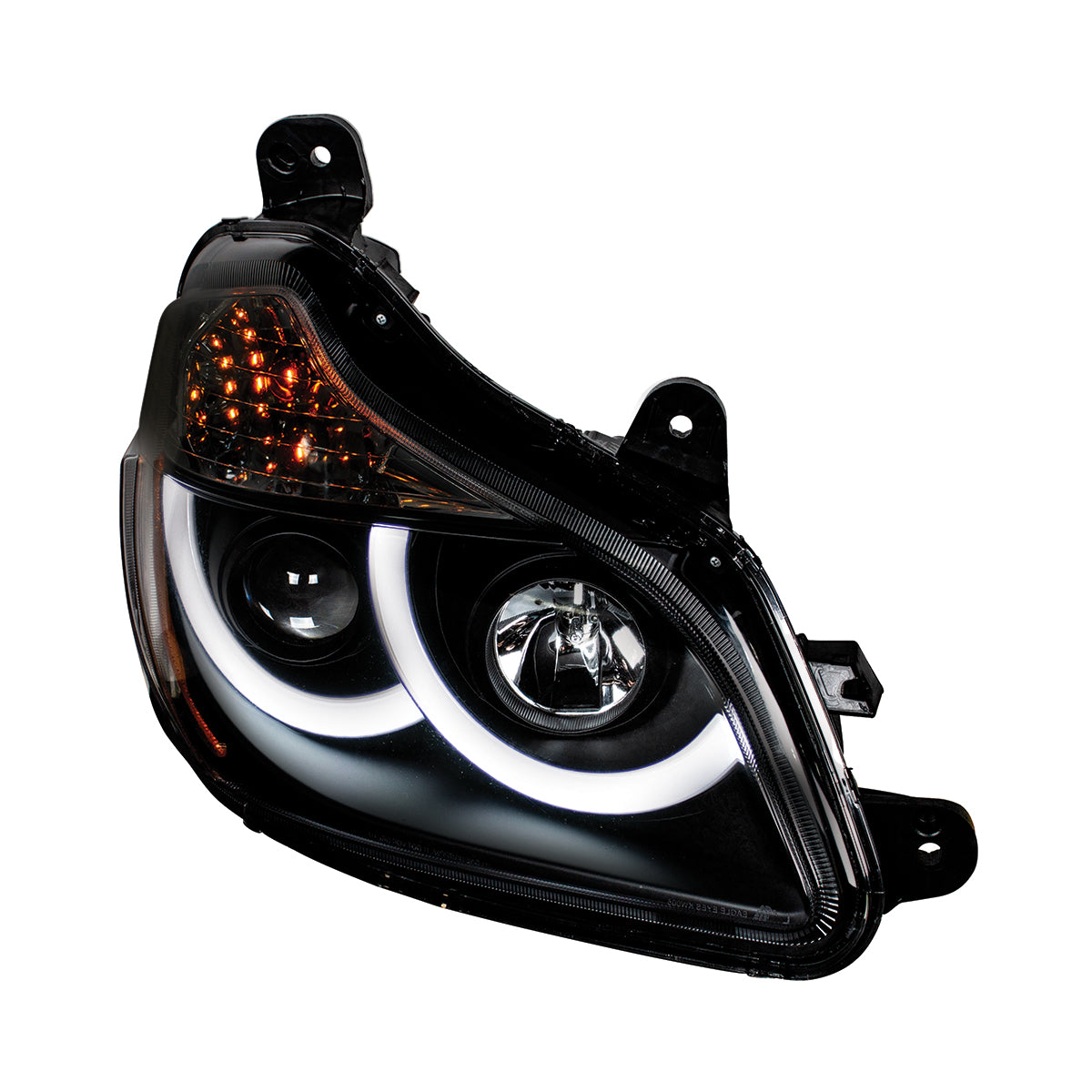 Kenworth T680 Halogen Projection Headlight with Halogen Turn and LED Position Light