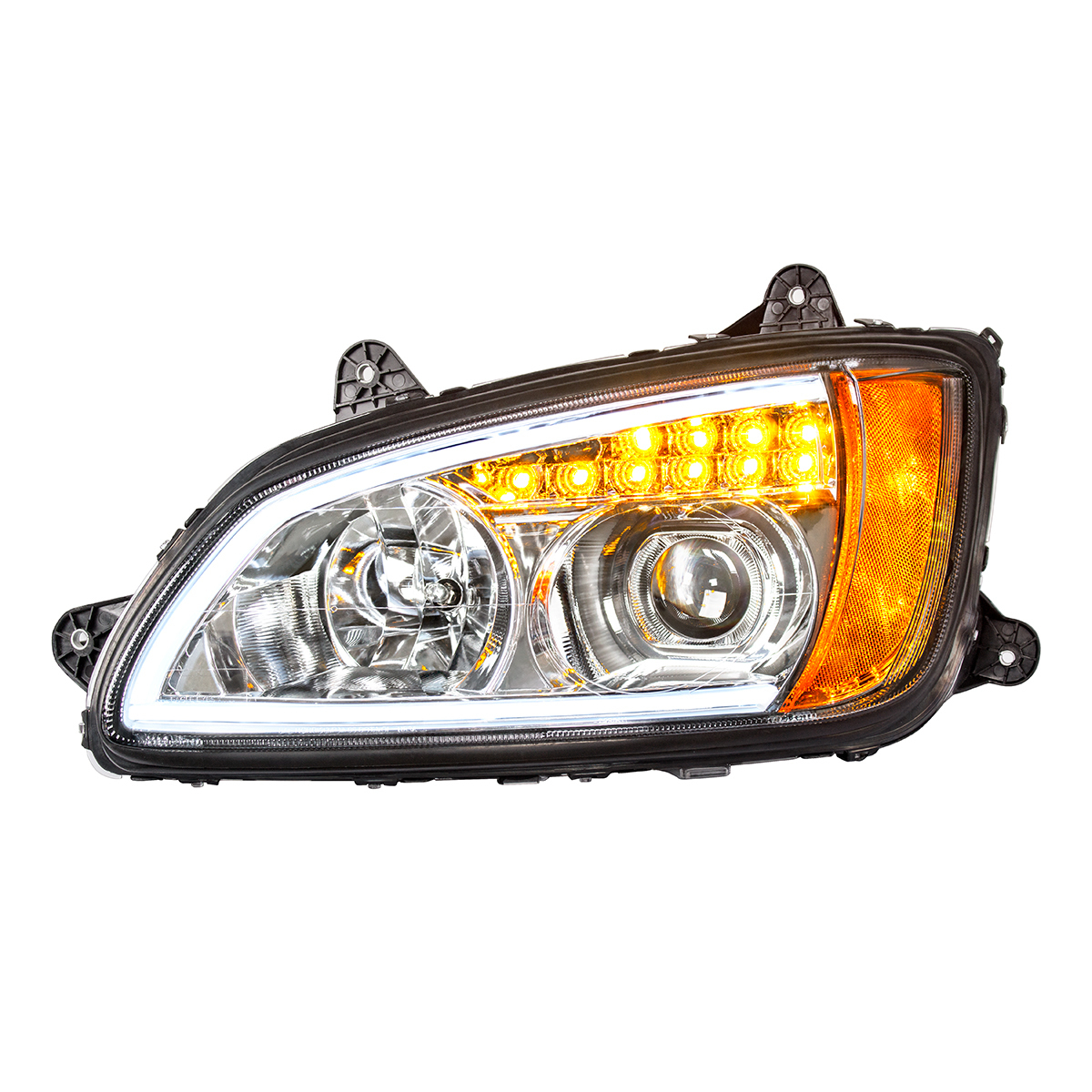 Kenworth T440, T470, T660 Projection Headlight with LED Turn and LED Position Light