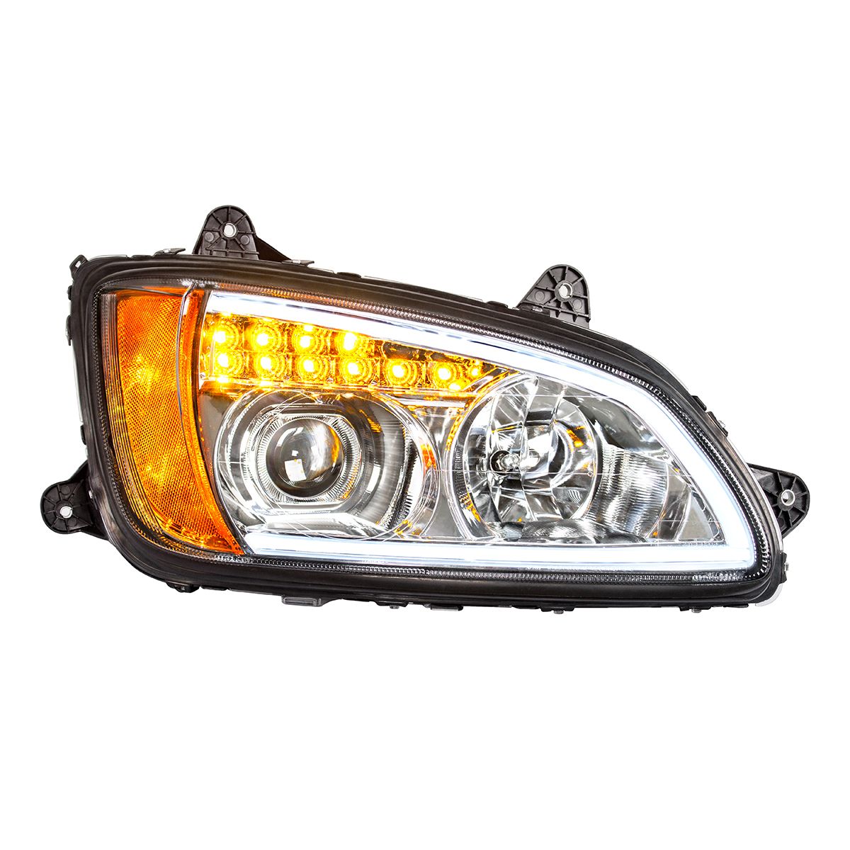 Kenworth T440, T470, T660 Projection Headlight with LED Turn and LED Position Light