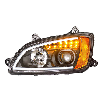 Kenworth T440, T470, T660 Projection Headlight with LED Turn and LED Position Light