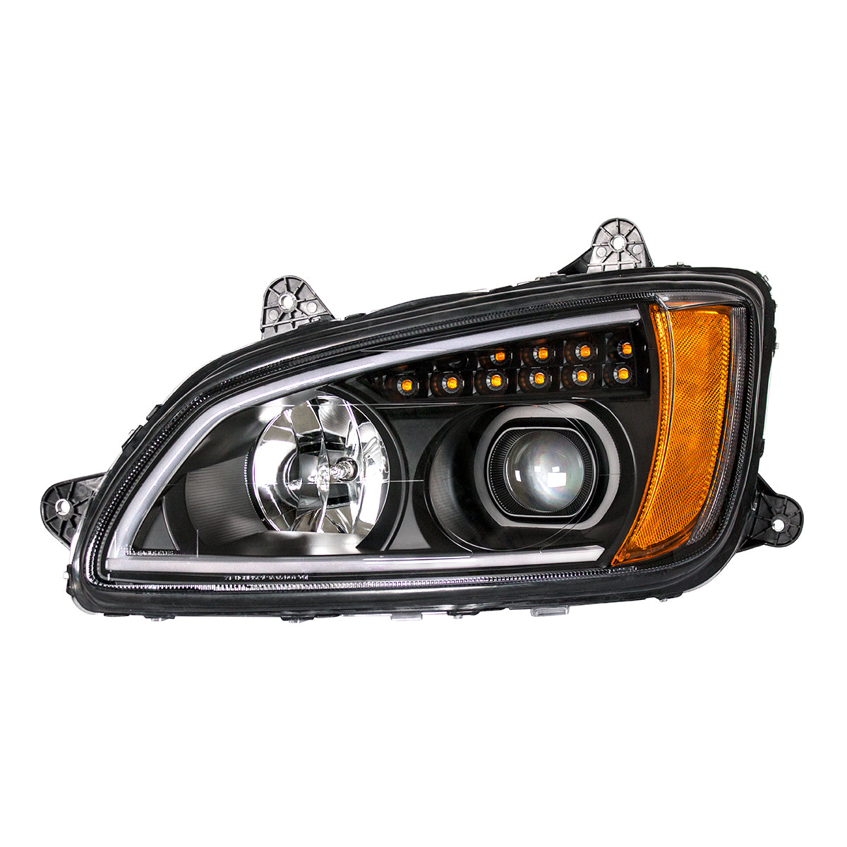 Kenworth T440, T470, T660 Projection Headlight with LED Turn and LED Position Light