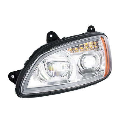 Kenworth T440, T470, T660 LED Projection Headlight with 12 LED Turn and 40 LED Position Light