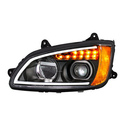 Kenworth T440, T470, T660 LED Projection Headlight with 12 LED Turn and 40 LED Position Light