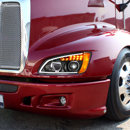 Kenworth T440, T470, T660 LED Projection Headlight with 12 LED Turn and 40 LED Position Light