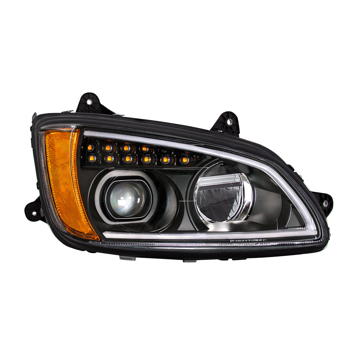 Kenworth T440, T470, T660 LED Projection Headlight with 12 LED Turn and 40 LED Position Light
