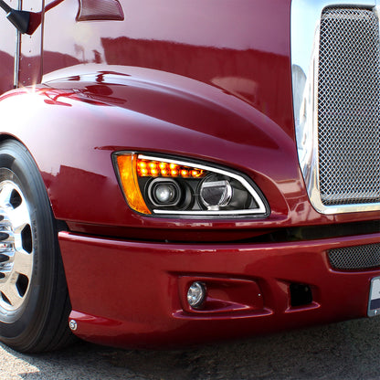 Kenworth T440, T470, T660 LED Projection Headlight with 12 LED Turn and 40 LED Position Light