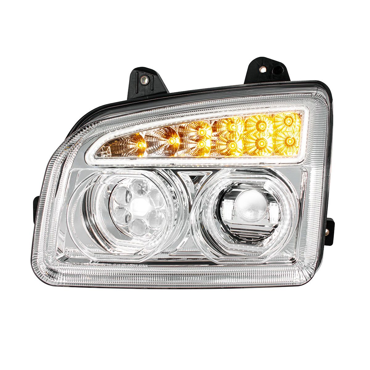 Kenworth T880 11 LED Headlight with 10 LED Turn and 202 LED Halo Daytime Running Light
