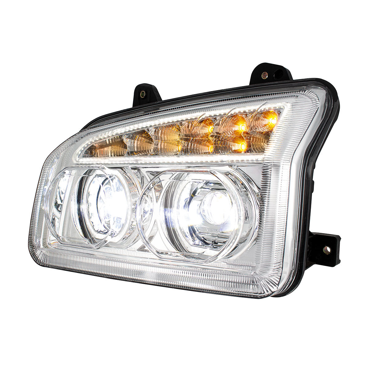 Kenworth T880 11 LED Headlight with 10 LED Turn and 202 LED Halo Daytime Running Light