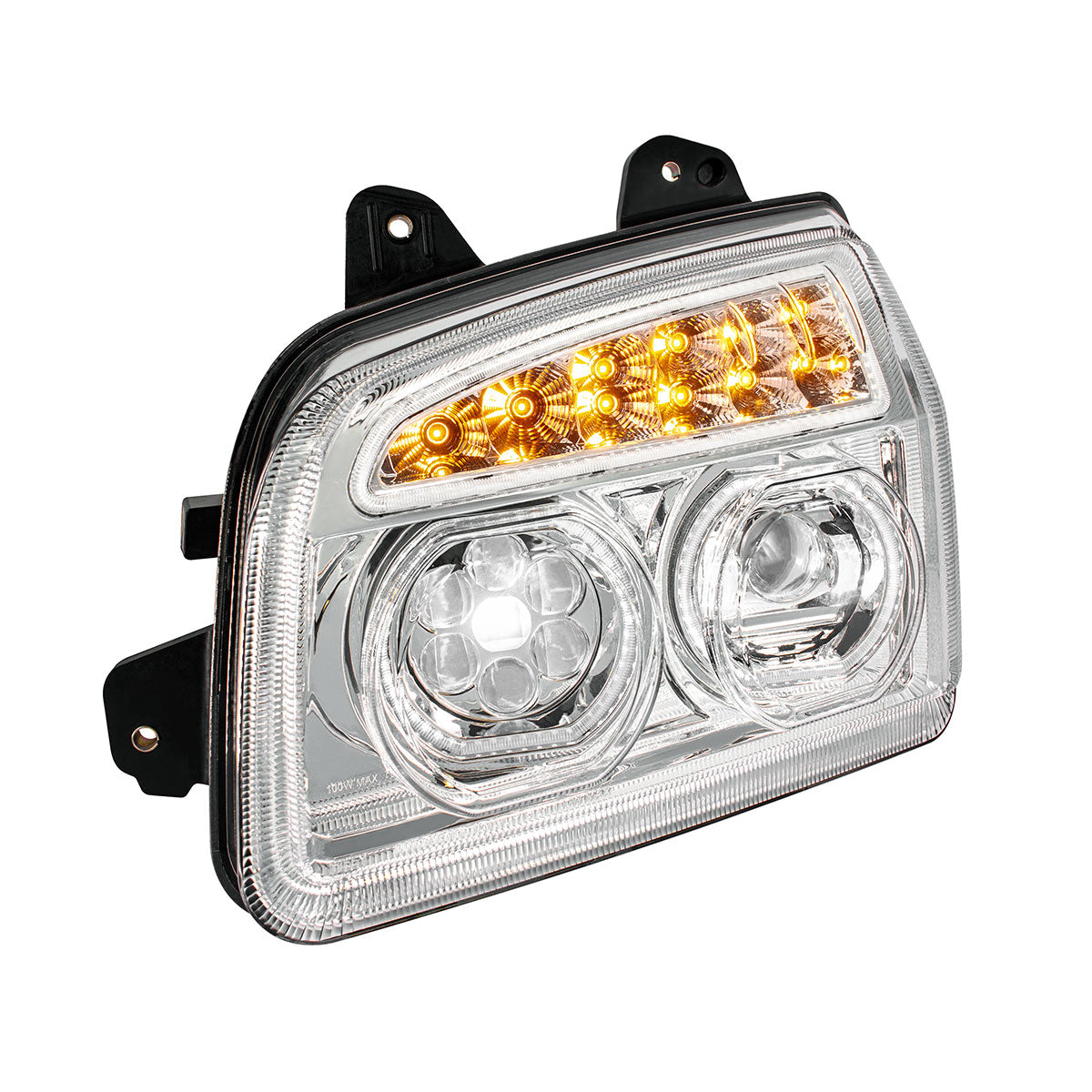Kenworth T880 11 LED Headlight with 10 LED Turn and 202 LED Halo Daytime Running Light