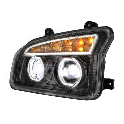 Kenworth T880 11 LED Headlight with 10 LED Turn and 202 LED Halo Daytime Running Light