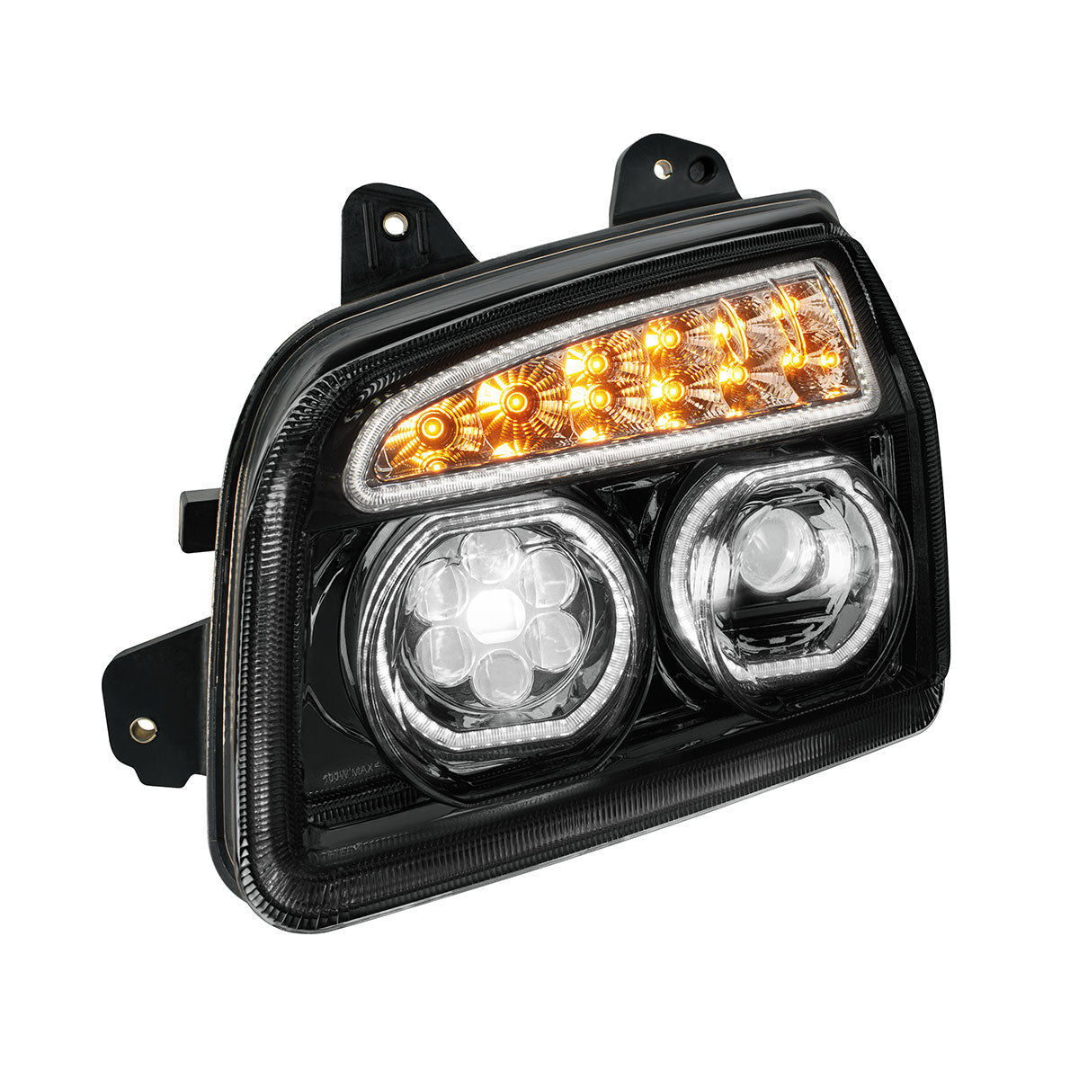 Kenworth T880 11 LED Headlight with 10 LED Turn and 202 LED Halo Daytime Running Light