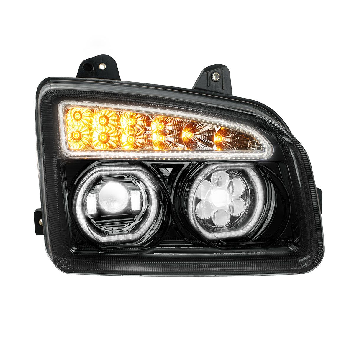 Kenworth T880 11 LED Headlight with 10 LED Turn and 202 LED Halo Daytime Running Light