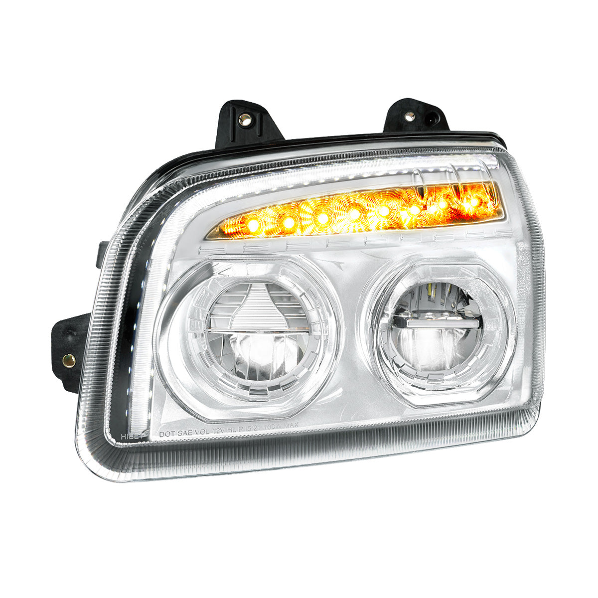 Kenworth T880 LED Headlight with 8 LED Turn and 32 LED Light Bar