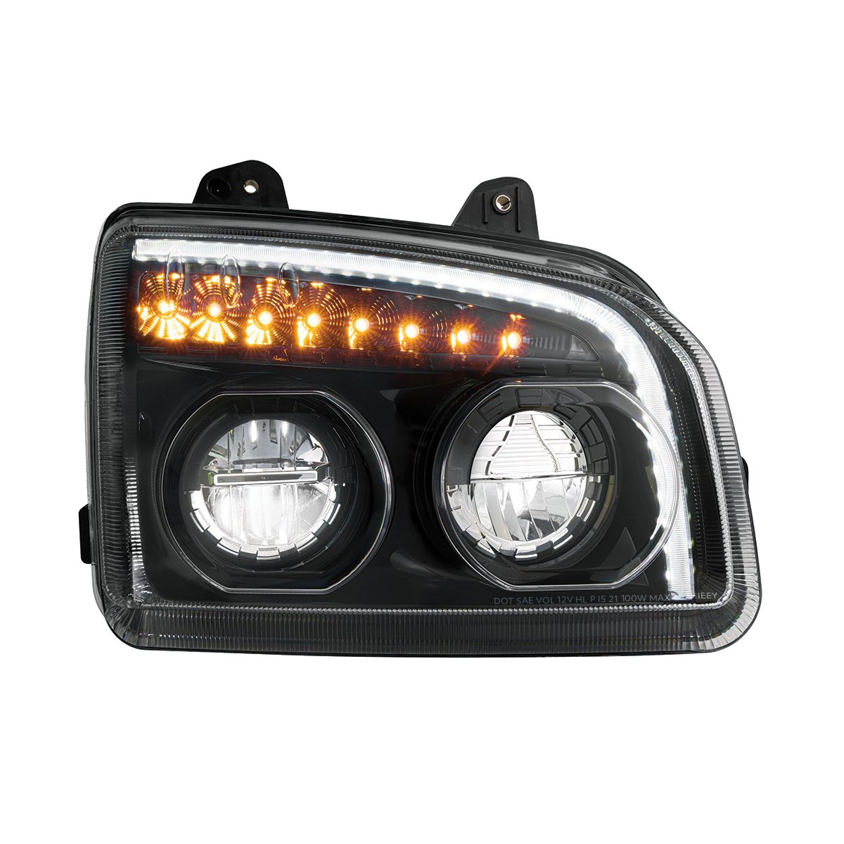 Kenworth T880 LED Headlight with 8 LED Turn and 32 LED Light Bar