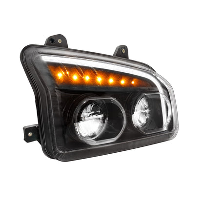 Kenworth T880 LED Headlight with 8 LED Turn and 32 LED Light Bar