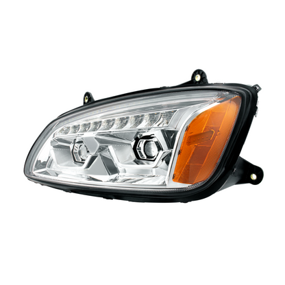 Kenworth T440, T470, T660 LED Projection Headlight with 9 LED Sequential Turn and 48 LED Position Light