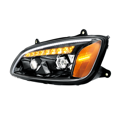 Kenworth T440, T470, T660 LED Projection Headlight with 9 LED Sequential Turn and 48 LED Position Light