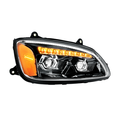 Kenworth T440, T470, T660 LED Projection Headlight with 9 LED Sequential Turn and 48 LED Position Light