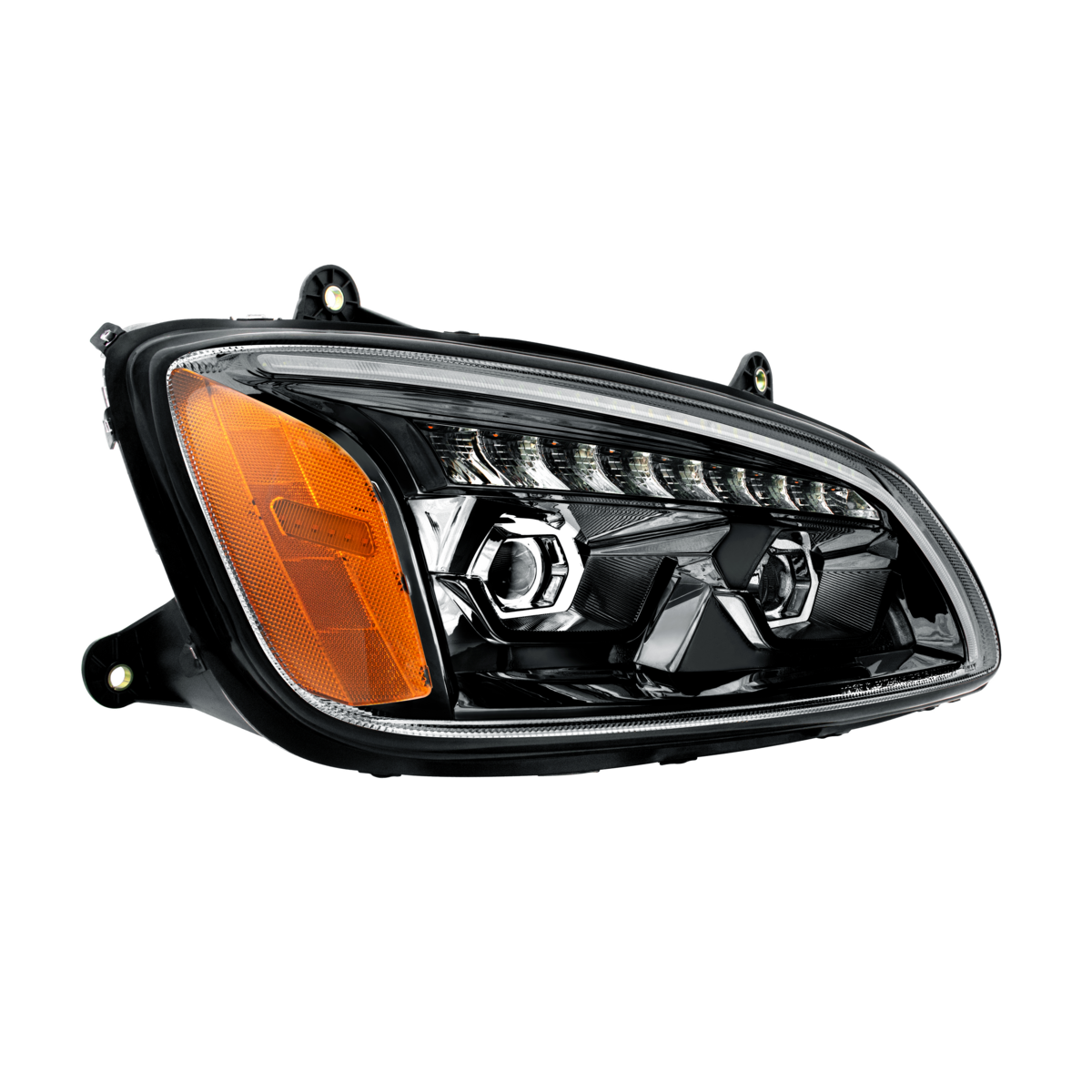 Kenworth T440, T470, T660 LED Projection Headlight with 9 LED Sequential Turn and 48 LED Position Light