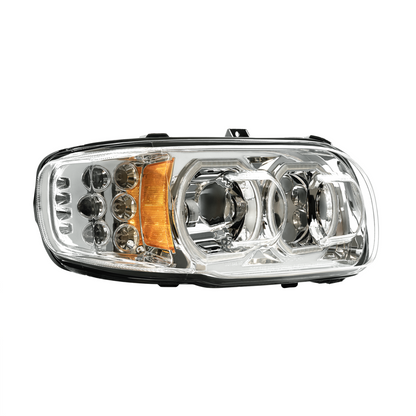 Peterbilt 388, 389, 567 and 589 LED Headlight with 10 LED Turn and 100 LED Halo Light