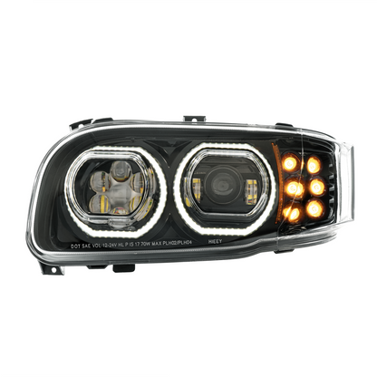 Peterbilt 388, 389, 567 and 589 LED Headlight with 10 LED Turn and 100 LED Halo Light