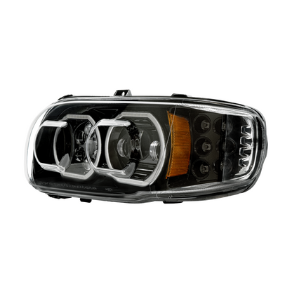 Peterbilt 388, 389, 567 and 589 LED Headlight with 10 LED Turn and 100 LED Halo Light