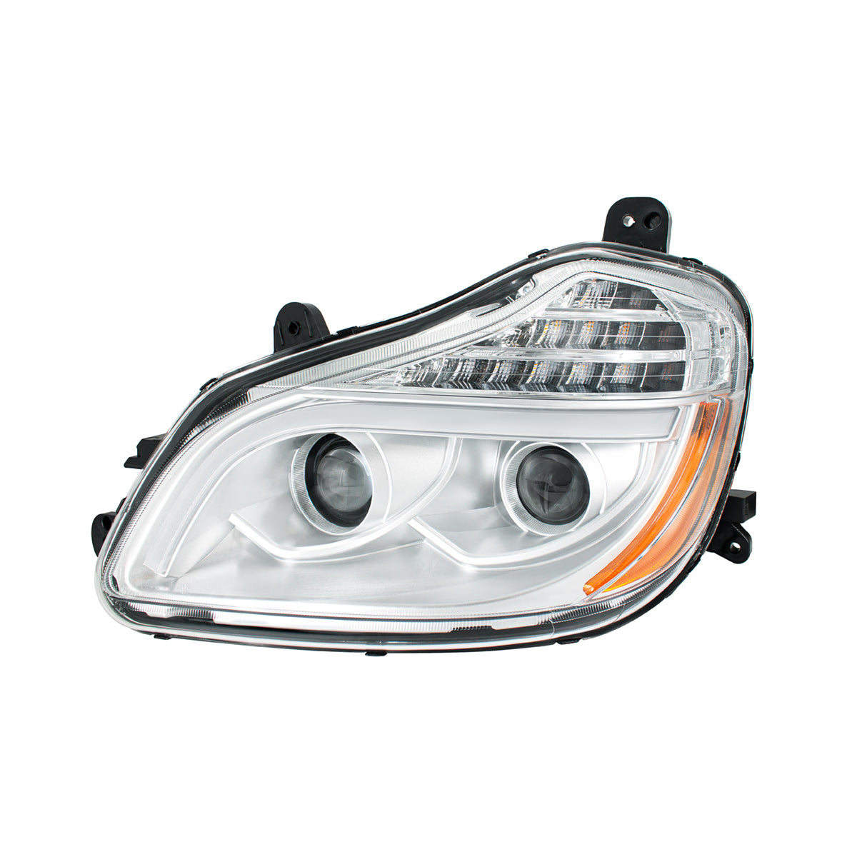 Kenworth T680 8 LED Projection Headlight with 12 LED Turn and Full LED Light Bar