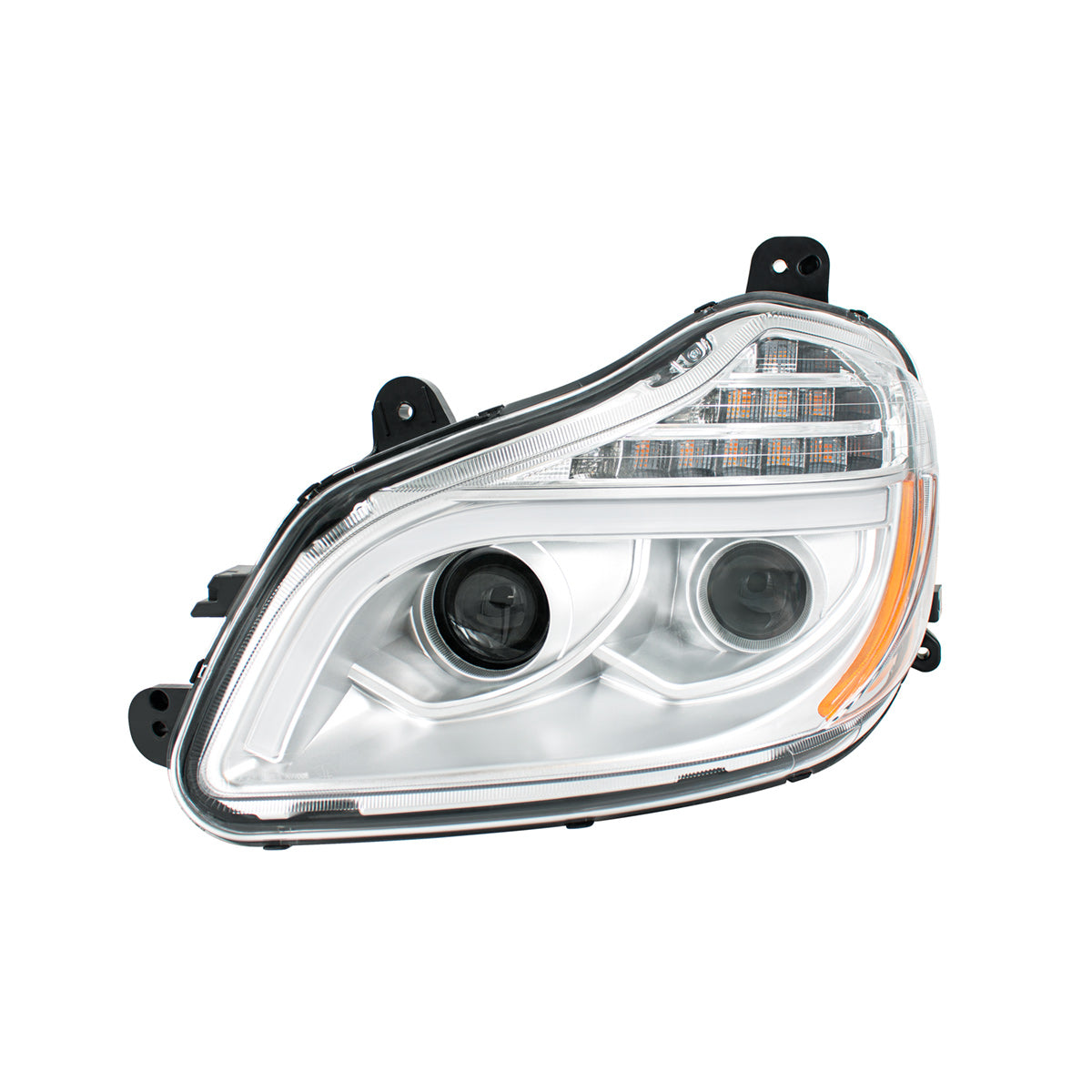 Kenworth T680 8 LED Projection Headlight with 12 LED Turn and Full LED Light Bar