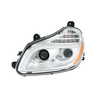Kenworth T680 8 LED Projection Headlight with 12 LED Turn and Full LED Light Bar