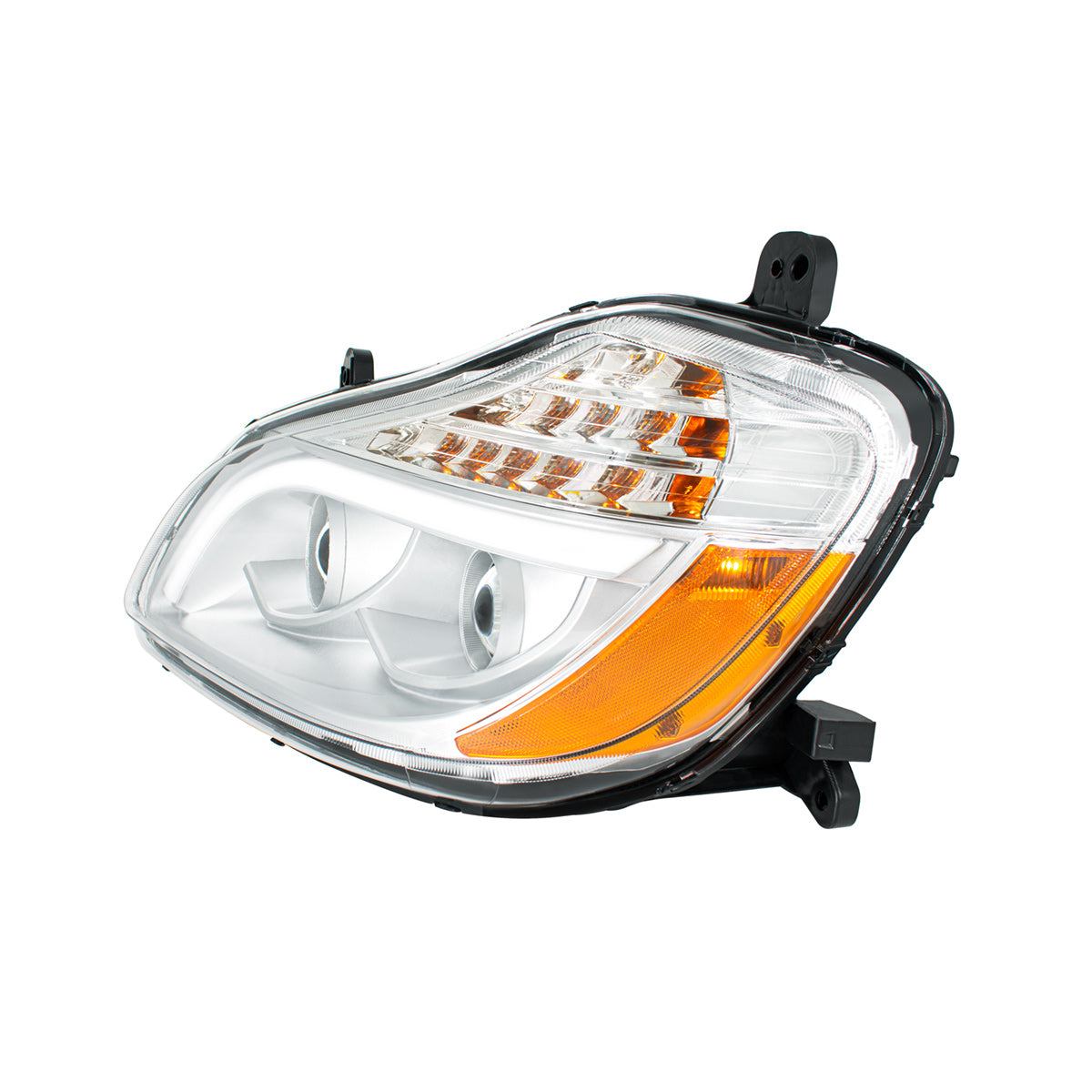 Kenworth T680 8 LED Projection Headlight with 12 LED Turn and Full LED Light Bar