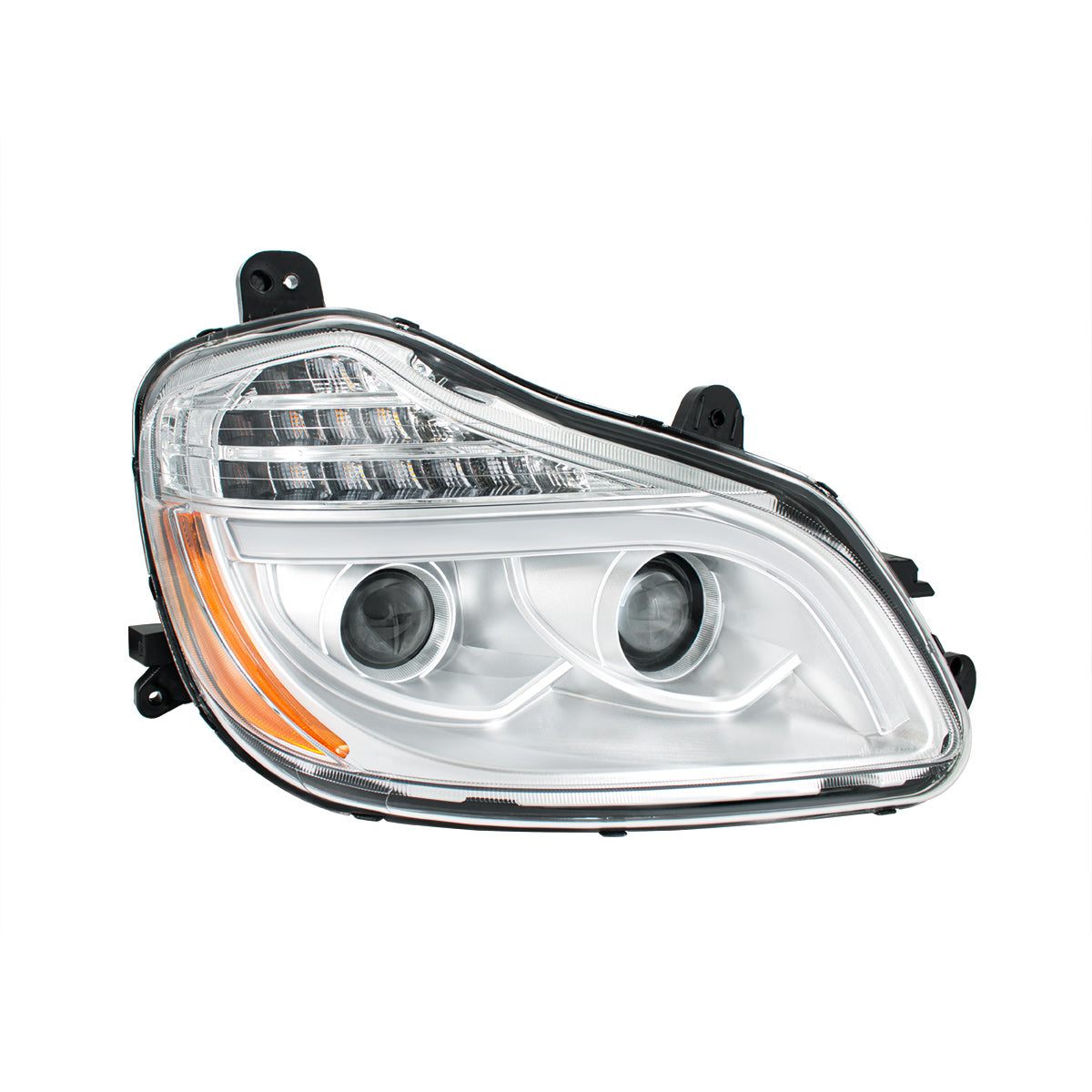 Kenworth T680 8 LED Projection Headlight with 12 LED Turn and Full LED Light Bar