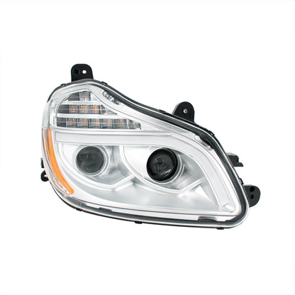 Kenworth T680 8 LED Projection Headlight with 12 LED Turn and Full LED Light Bar