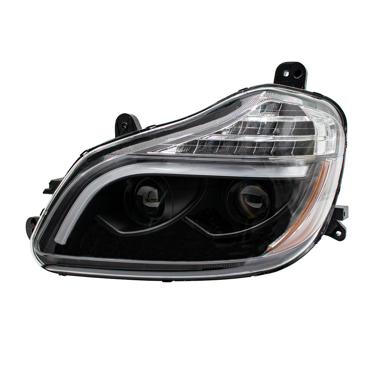 Kenworth T680 8 LED Projection Headlight with 12 LED Turn and Full LED Light Bar