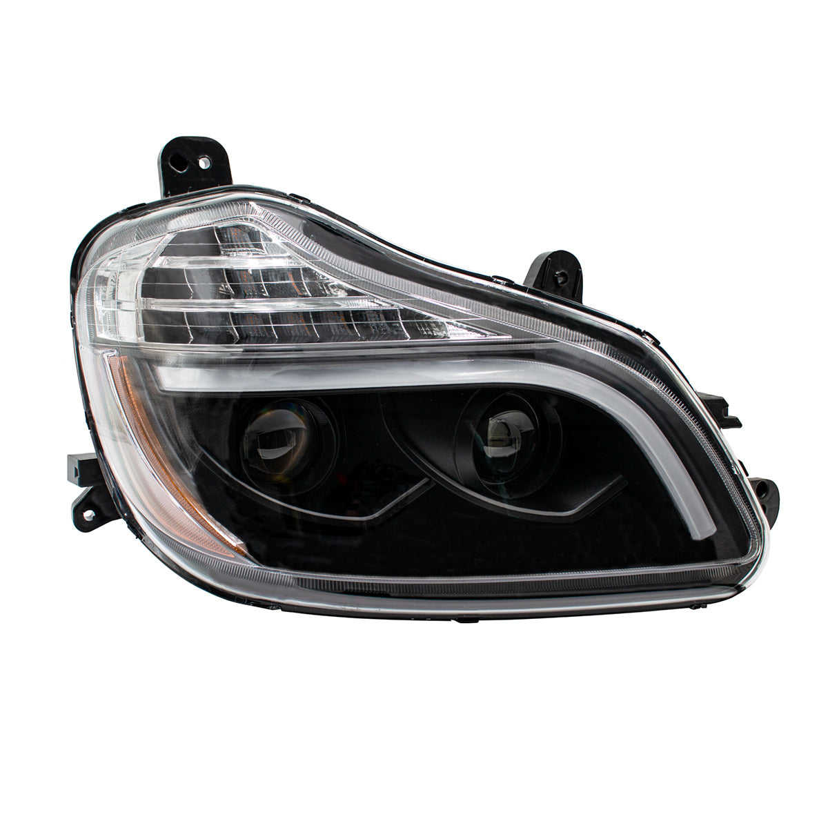 Kenworth T680 8 LED Projection Headlight with 12 LED Turn and Full LED Light Bar