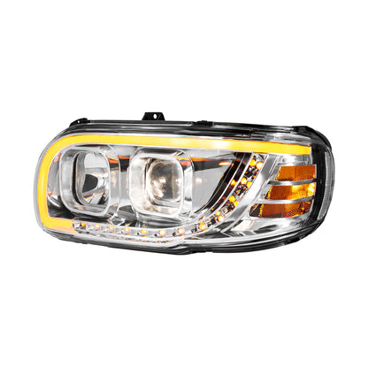 Peterbilt 388, 389, 567 Halogen Projection Headlight with LED Turn and LED Light Bar