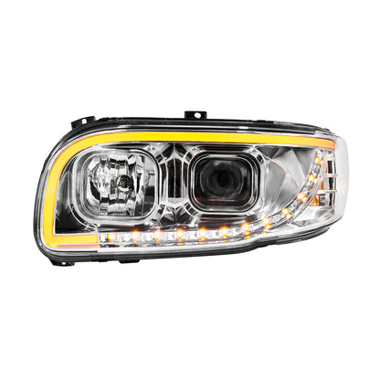 Peterbilt 388, 389, 567 Halogen Projection Headlight with LED Turn and LED Light Bar