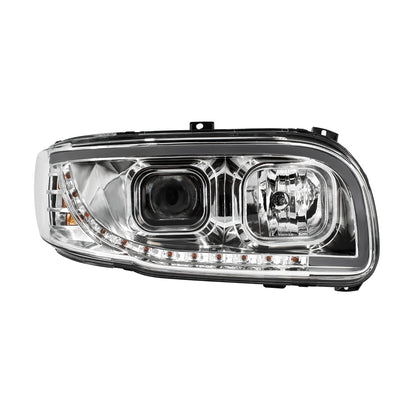 Peterbilt 388, 389, 567 Halogen Projection Headlight with LED Turn and LED Light Bar