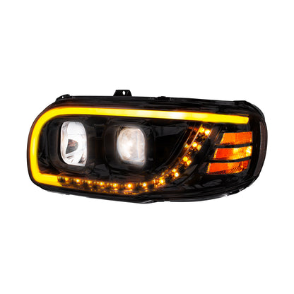 Peterbilt 388, 389, 567 Halogen Projection Headlight with LED Turn and LED Light Bar