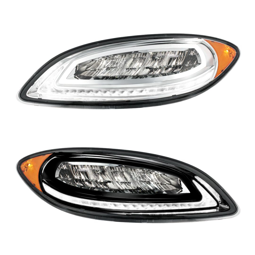 International Prostar LED Headlight with 23 LED Turn and Daytime Running Light Bar