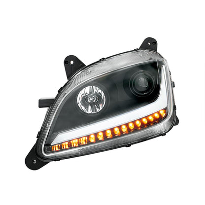 Peterbilt 579 and 587 Halogen Projection Headlight with 15 LED Sequential Turn Signal and 28 LED Position Light