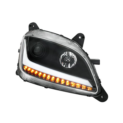 Peterbilt 579 and 587 Halogen Projection Headlight with 15 LED Sequential Turn Signal and 28 LED Position Light