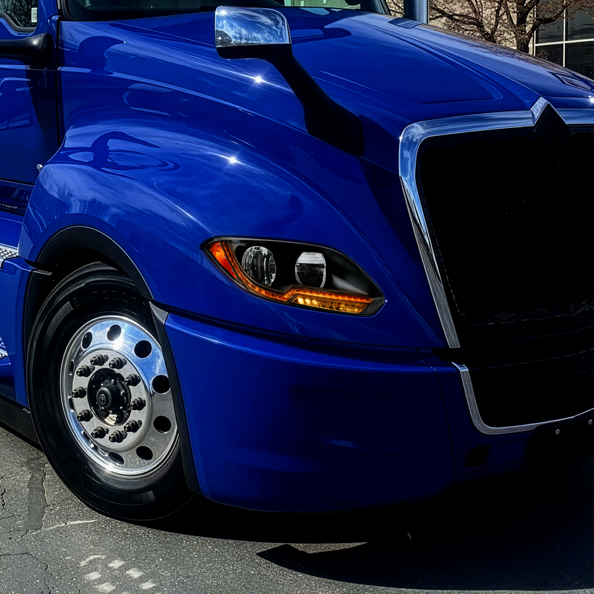 International LT LED Headlight with LED Turn Signal Light Bar