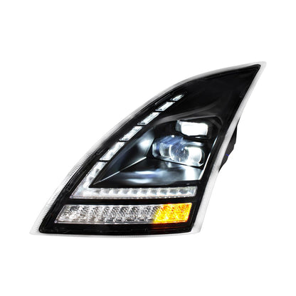 Volvo VNL 2018-2024 LED Headlight with LED Switchable Sequential Turn and Daytime Running Light