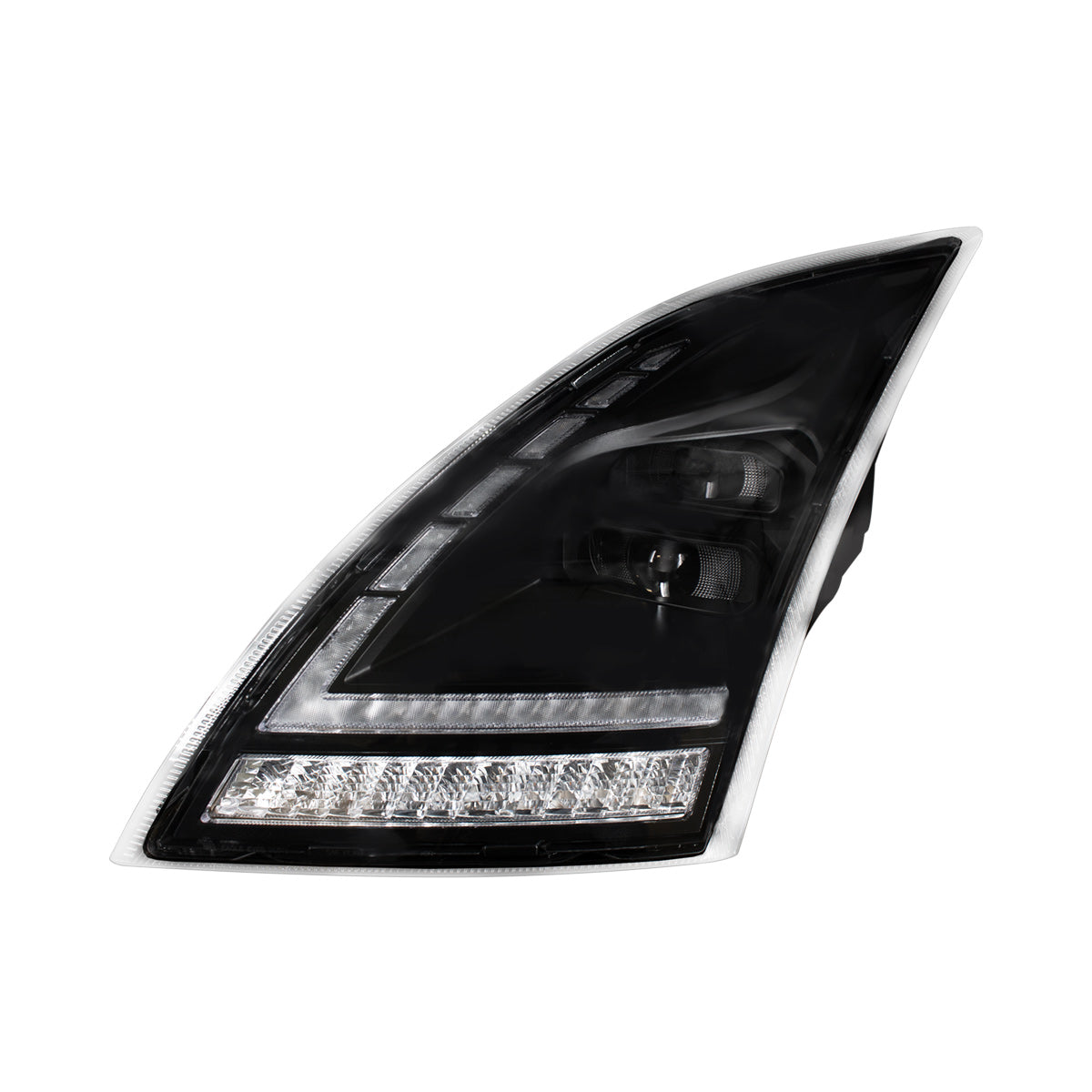 Volvo VNL 2018-2024 LED Headlight with LED Switchable Sequential Turn and Daytime Running Light