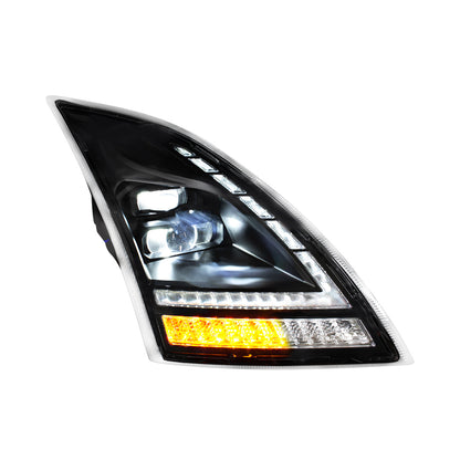 Volvo VNL 2018-2024 LED Headlight with LED Switchable Sequential Turn and Daytime Running Light