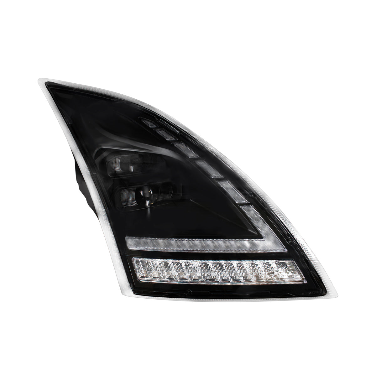 Volvo VNL 2018-2024 LED Headlight with LED Switchable Sequential Turn and Daytime Running Light