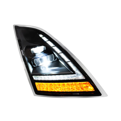 Volvo VNL 2018-2024 LED Headlight with LED Switchable Sequential Turn and Daytime Running Light