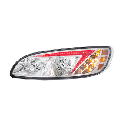Peterbilt 330, 335, 337, 340, 348, 382, 384, 386, 387 LED Headlight with 8 LED Turn and Color Changing LED Position Light
